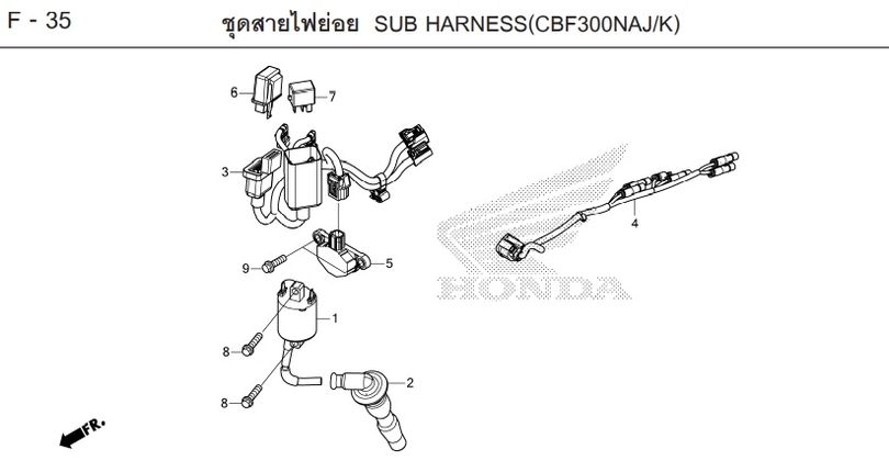 F-35 SUB HARNESS(CBF300NAJ/K)
