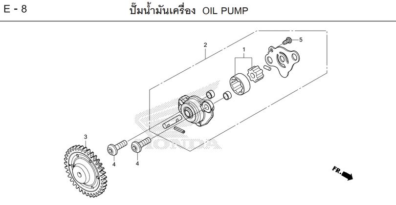 E-8 OIL PUMP