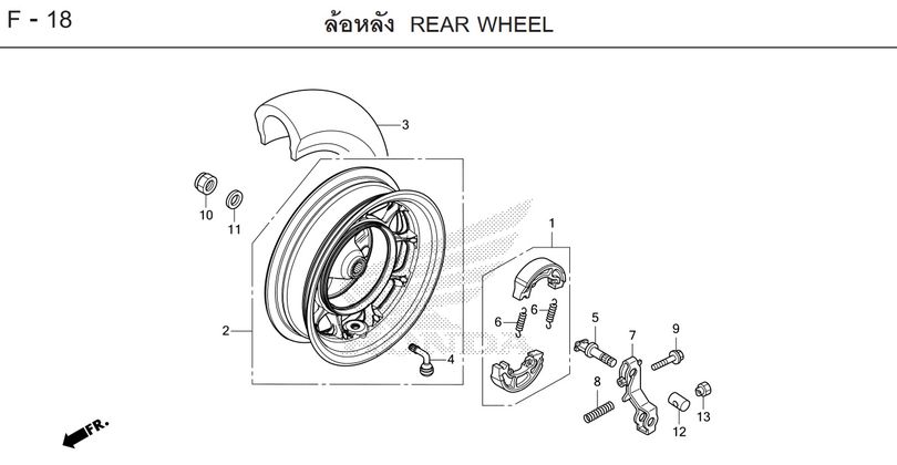 F-18 REAR WHEEL