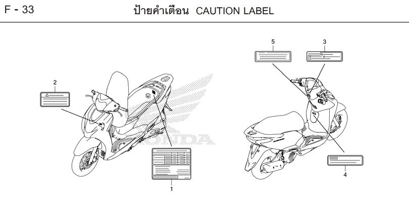 F-33 CAUTION LABEL