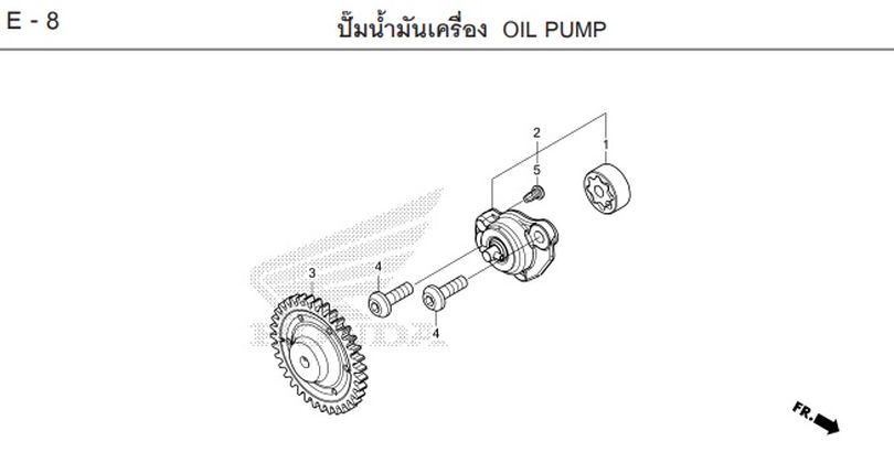 E-8 OIL PUMP