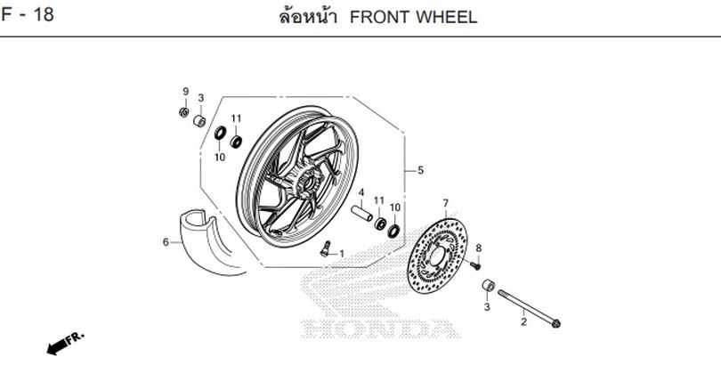F-18 FRONT WHEEL