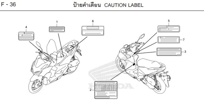 F-36 CAUTION LABEL