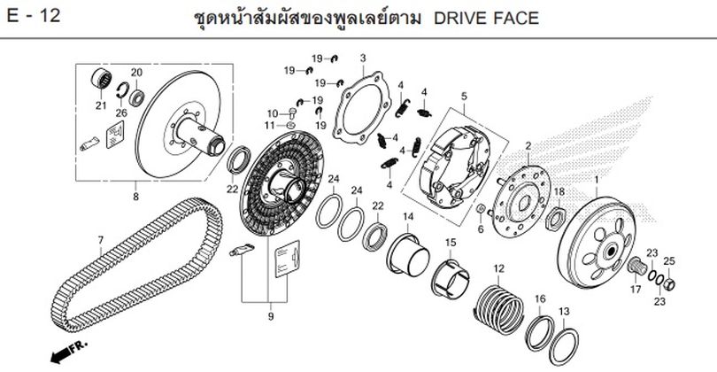 E-12 DRIVE FACE