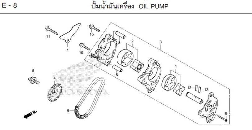 E-8 OIL PUMP