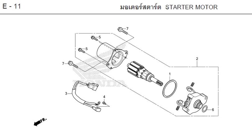 E-11 STARTER MOTOR