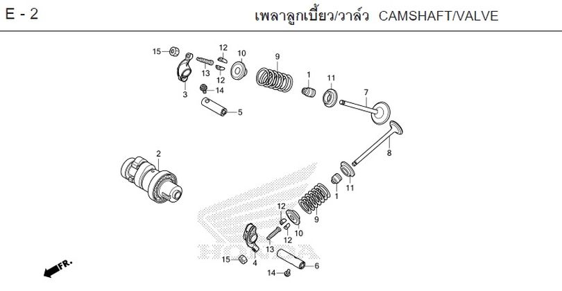E-2 CAMSHAFT/VALVE