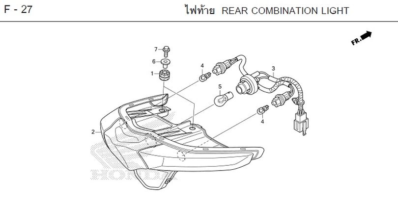 F-27 REAR COMBINATION LIGHT