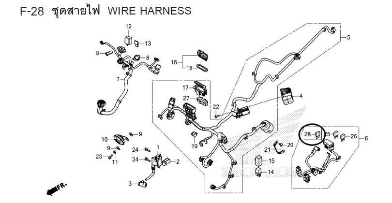 F-28 WIRE HARNESS