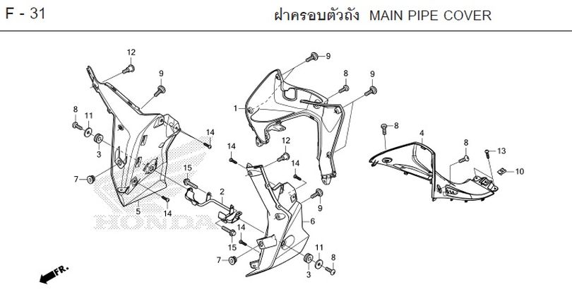F-31 MAIN PIPE COVER