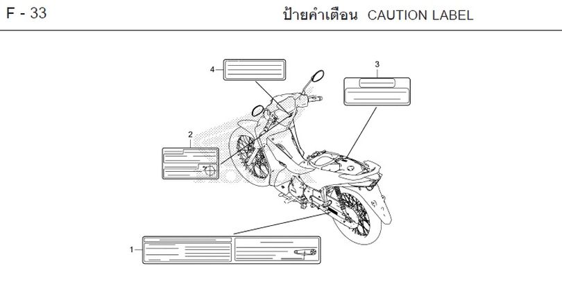 F-33 CAUTION LABEL