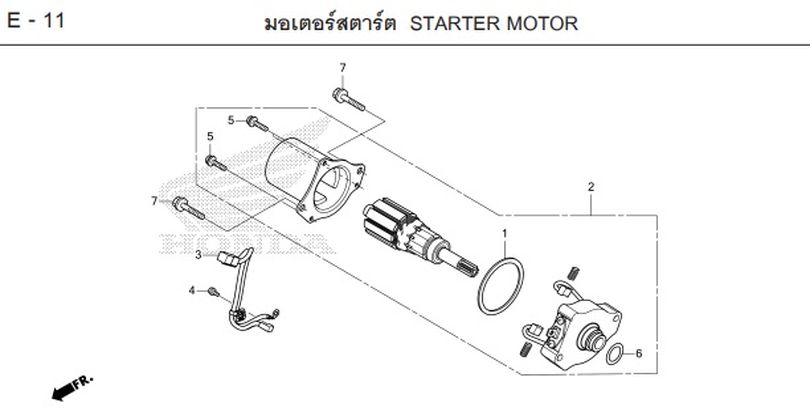 E-11 STARTER MOTOR