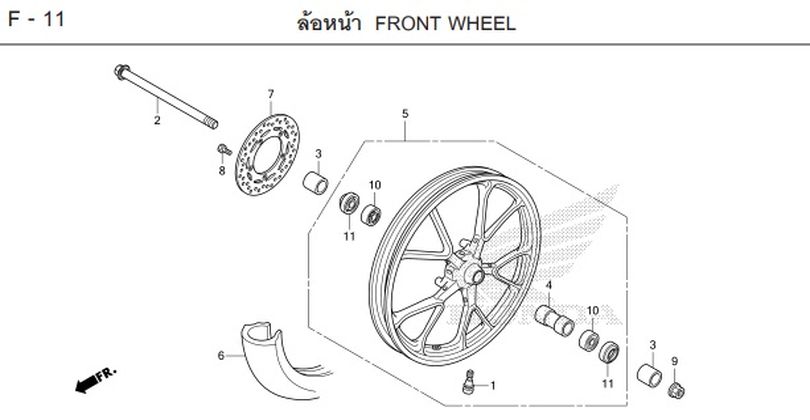 F-11 FRONT WHEEL