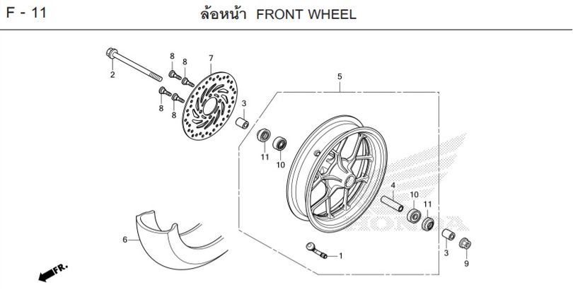 F-11 FRONT WHEEL