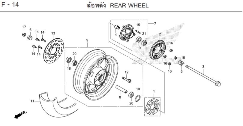 F-14 REAR WHEEL