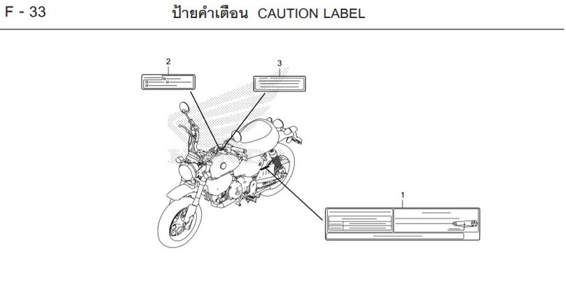 F-33 CAUTION LABEL