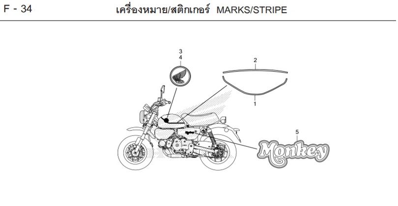F-34 MARKS/STRIPE