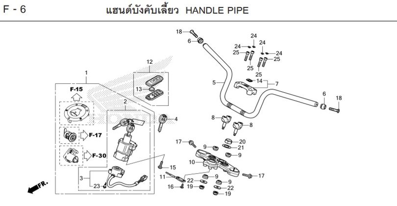 F-6 HANDLE PIPE