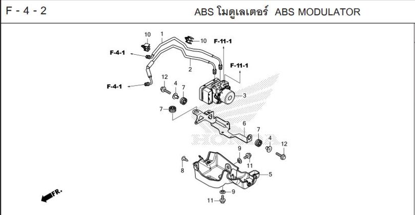 F-4-2 4-2 ABS ABS MODULATOR