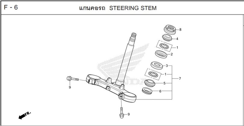 F-6 STEERING STEM
