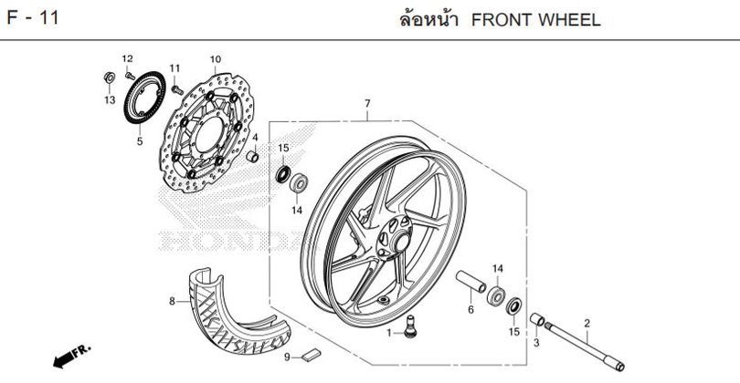 F-11 FRONT WHEEL