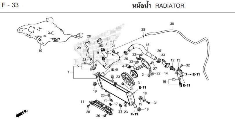 F-33 RADIATOR