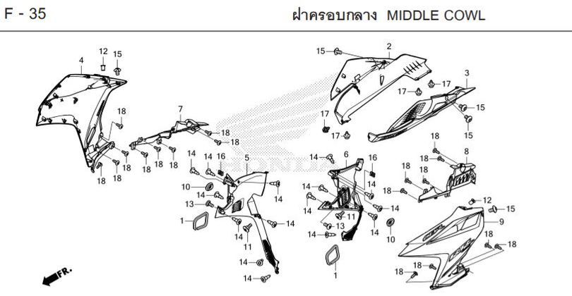 F-35 MIDDLE COWL