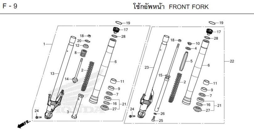 F-9 FRONT FORK