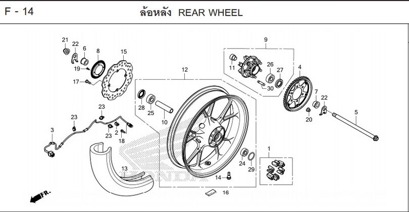 F-14 REAR WHEEL