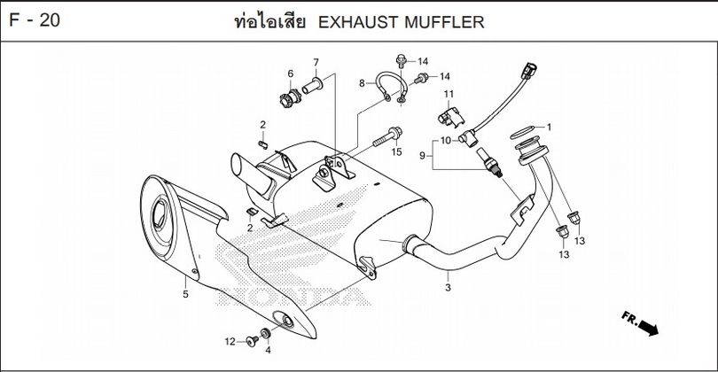F-20 EXHAUST MUFFLER