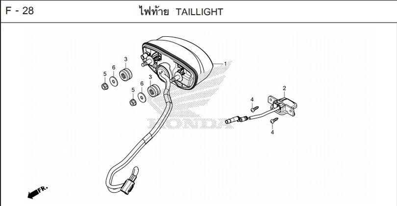 F-28 TAILLIGHT