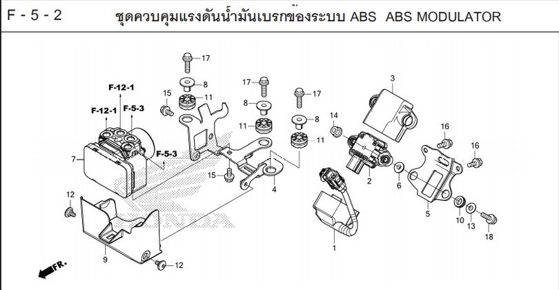 F-5-2 ABS ABS MODULATOR