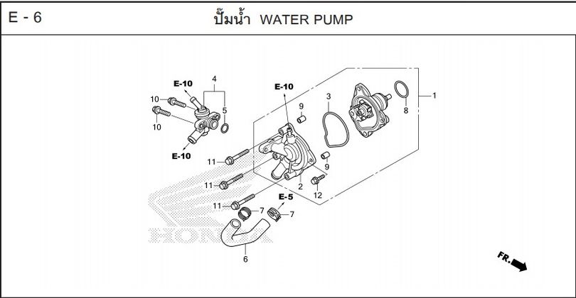 E-6 WATER PUMP