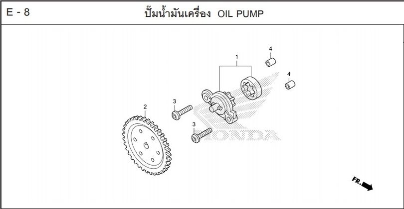 E-8 OIL PUMP