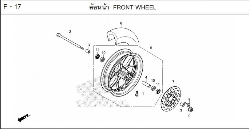 F-17 FRONT WHEEL
