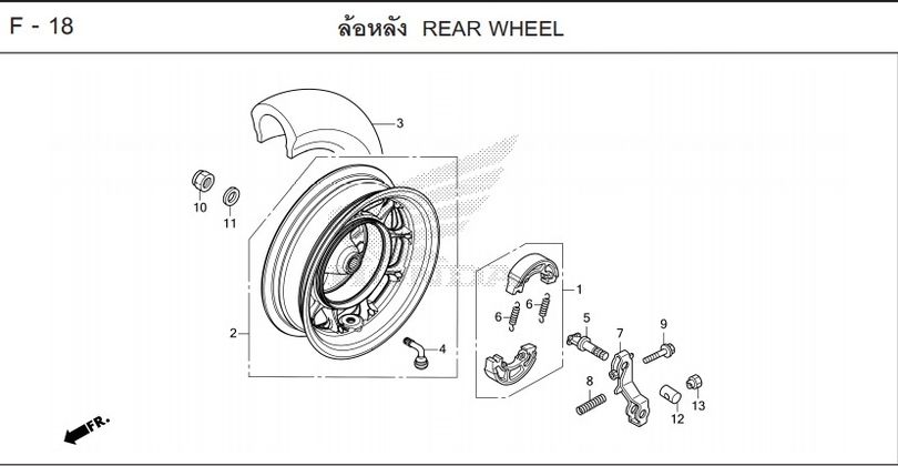 F-18 REAR WHEEL