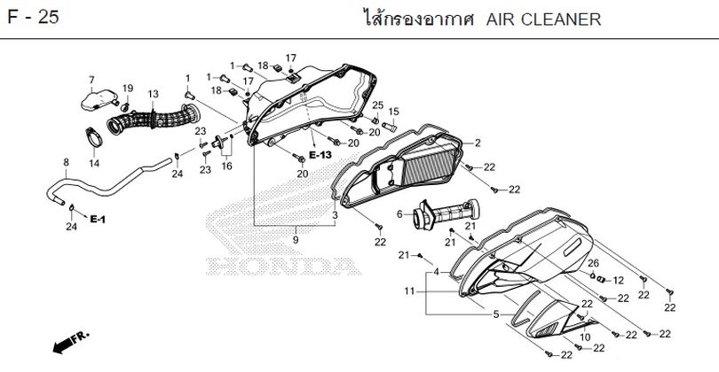 F-25 AIR CLEANER