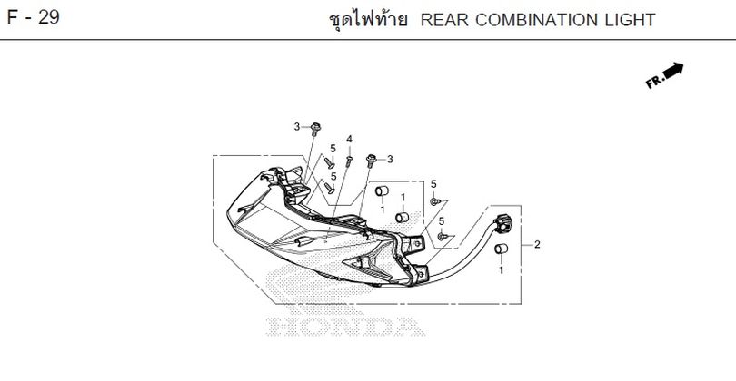 F-29 REAR COMBINATION LIGHT