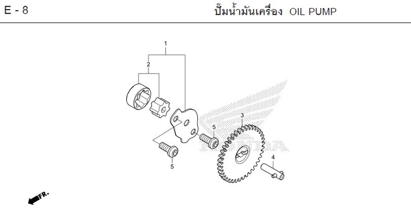 E-8 OIL PUMP