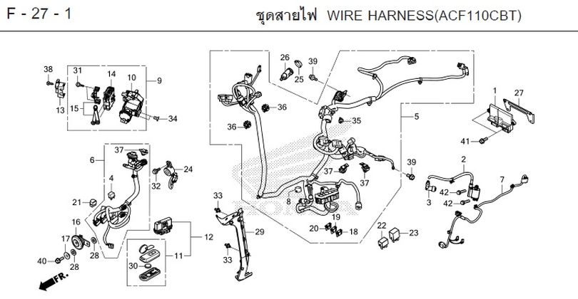F-27-1 27-1 WIRE HARNESS(ACFIIOCBT)