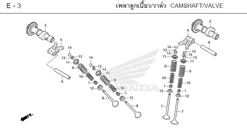 E-3 CAMSHAFT/VALVE