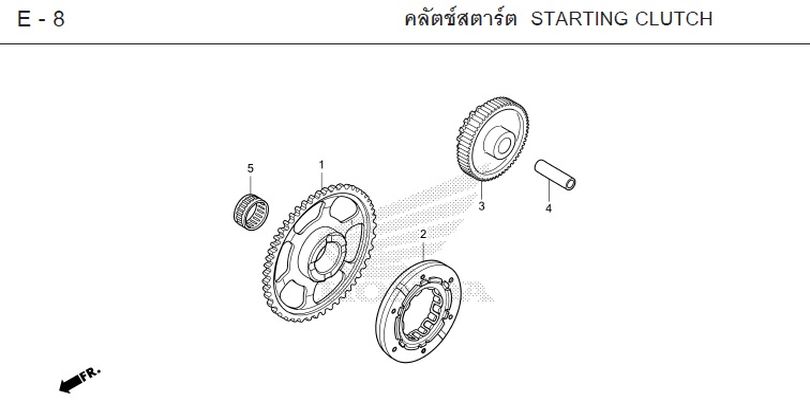 E-8 STARTING CLUTCH