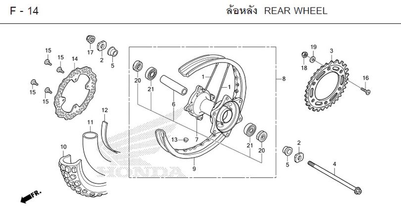 F-14 REAR WHEEL