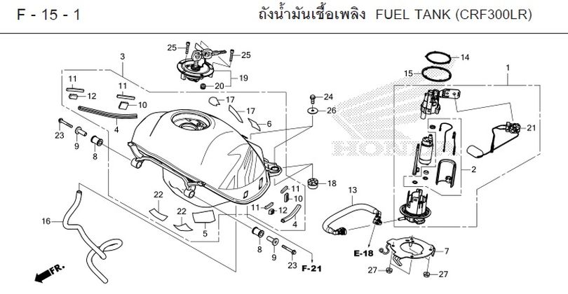 F-15-1 15-1 FUEL TANK (CRF300LR)