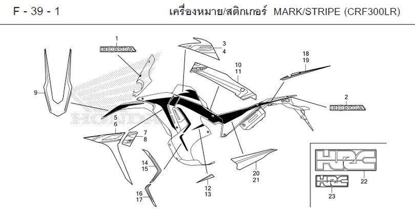 F-39-1 39-1 MARK/STRIPE (CRF300LR)