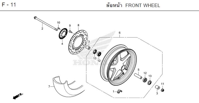 F-11 FRONT WHEEL