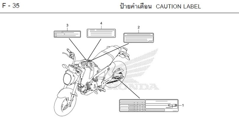 F-35 CAUTION LABEL