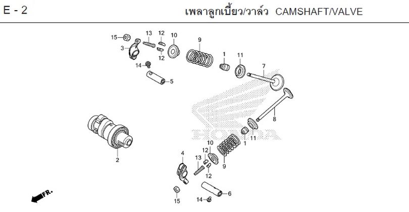 E-2 CAMSHAFT/VALVE