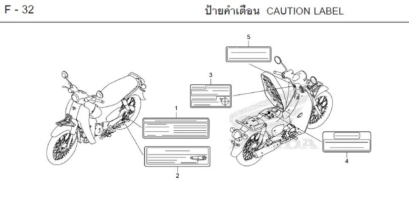 F-32 CAUTION LABEL