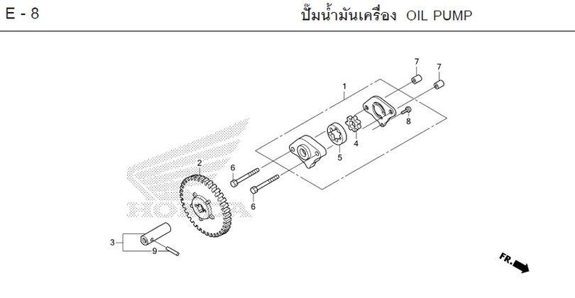 E-8 OIL PUMP